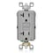 Leviton GFCI Receptacle, 20A, 125Vac, 5-20R, Gray GFNT2-GY - alternate 3
